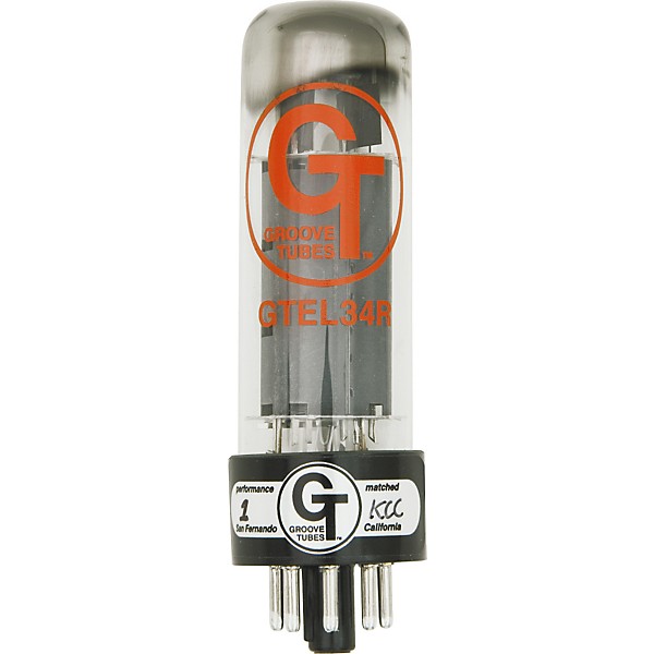 Groove Tubes Gold Series GT-EL34-R Matched Power Tubes High (8-10 GT Rating) Quartet