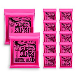 Ernie Ball 2223 Nickel Super Slinky Guitar Strings 12-Pack