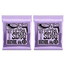 Ernie Ball 2227 Ultra Slinky Nickel Wound Electric Guitar Strings 2-Pack