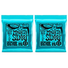 Ernie Ball 2228 Mighty Slinky Nickel Wound Electric Guitar Strings 2-Pack