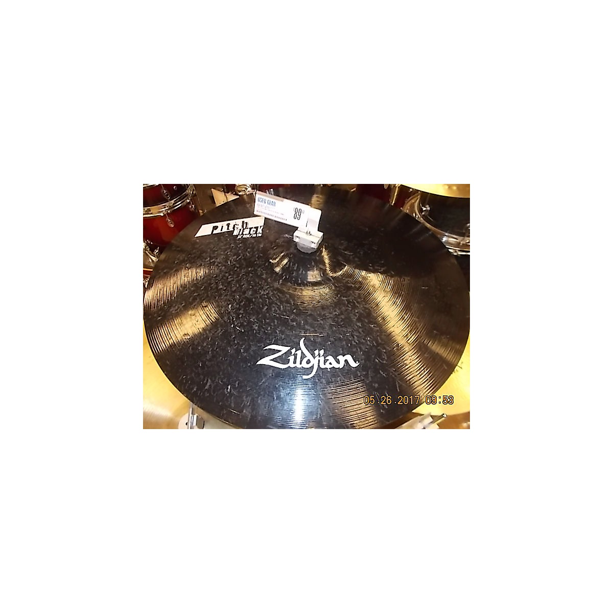 Used Zildjian 22in Pitch Black Cymbal Guitar Center