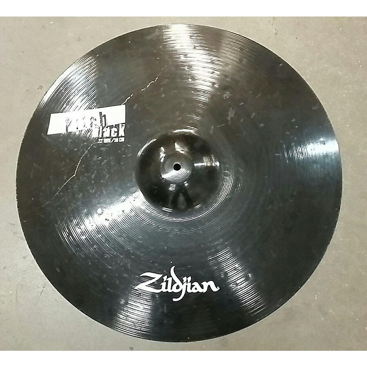 Used Zildjian 22in Pitch Black Ride Cymbal Guitar Center