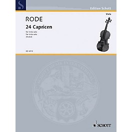 Schott 24 Caprice Etudes in the form of Etudes, in all 24 Keys (Viola) Schott Series