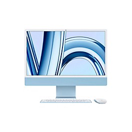 Apple 24-INCH IMAC WITH RETINA 4.5K DISPLAY: APPLE M3 CHIP WITH 8-CORE CPU AND 10-CORE GPU, 256GB SSD - BLUE
