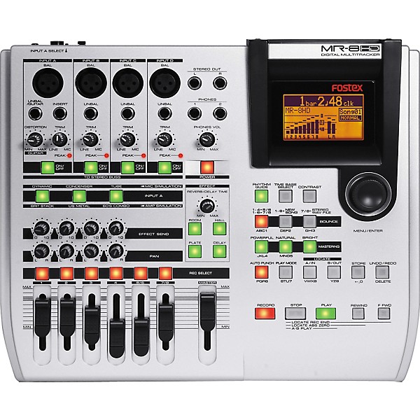 Fostex MR-8HD 8-Track Digital Recorder with 40GB Hard Drive Silver