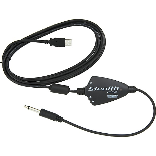 Open Box IK Multimedia StealthPlug Guitar/Bass USB Audio Interface Cable + AmpliTube 2 Live Software Level 1