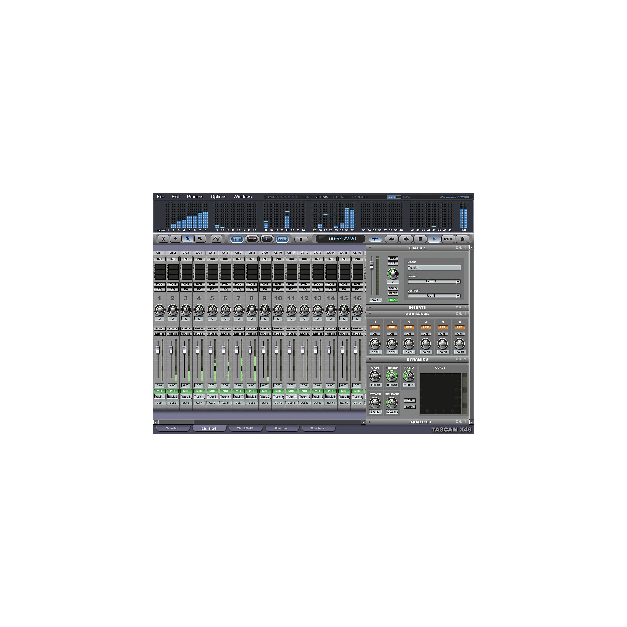 Restock TASCAM X-48 48-Track Hybrid Hard Disk Workstation | Guitar