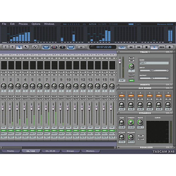 Restock TASCAM X-48 48-Track Hybrid Hard Disk Workstation | Guitar