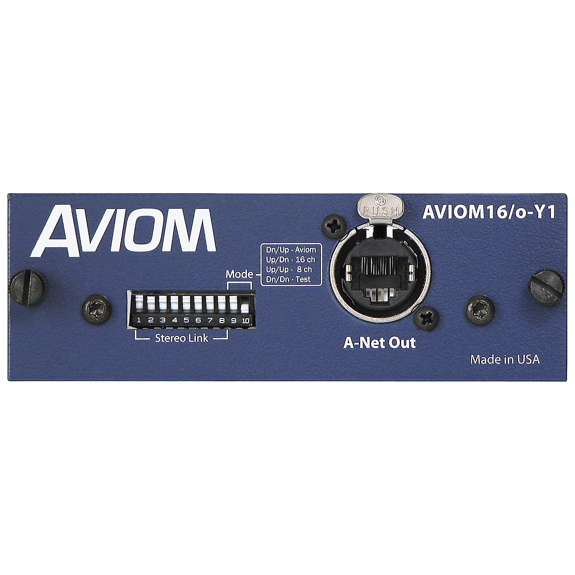 Aviom AVIOM16/o-Y1 Card for Yamaha Digital Mixers Aviom Blue