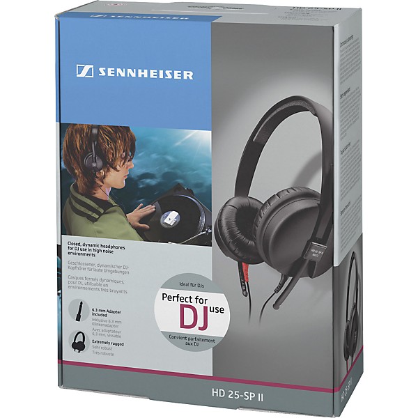 Open Box Sennheiser HD 25-SP II Lightweight Headphones Level 1