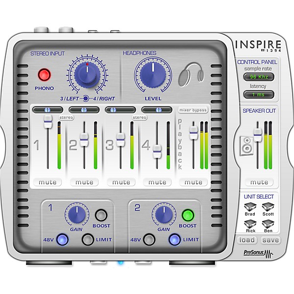 PreSonus INSPIRE 1394 FireWire Audio Interface