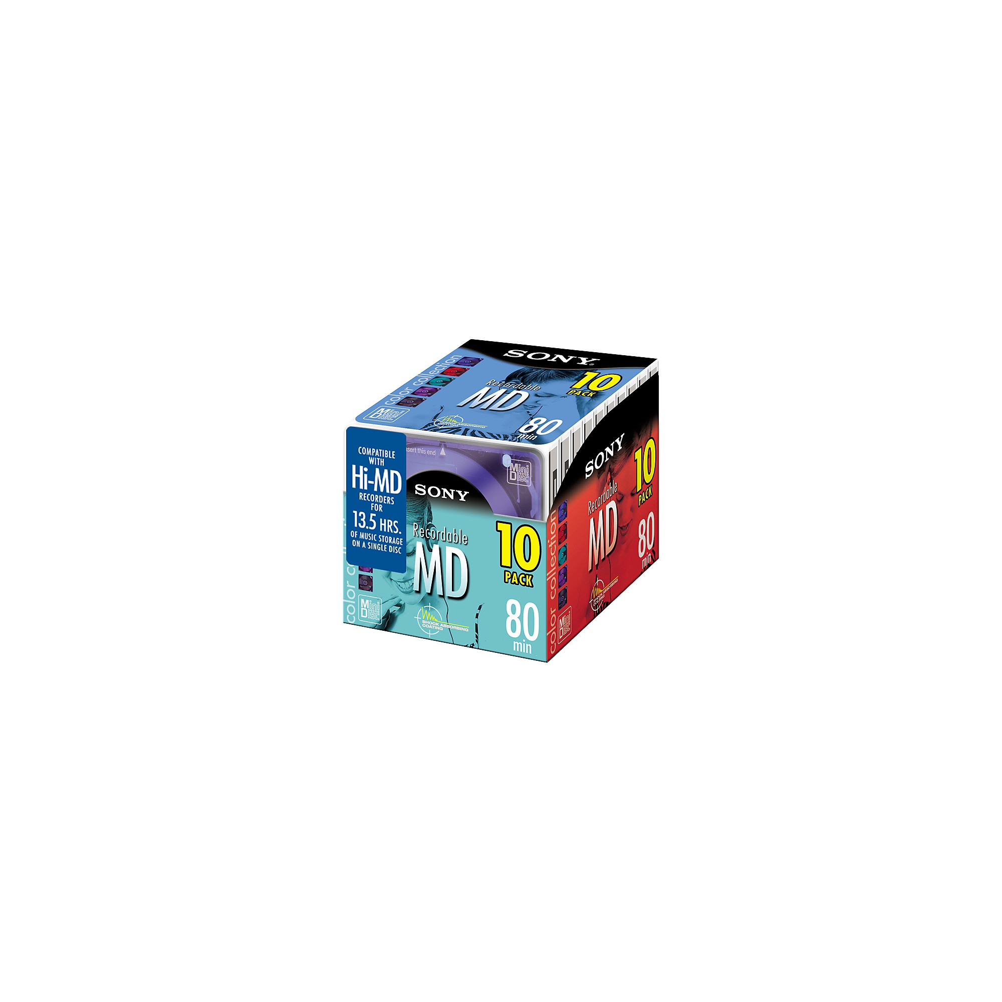 Sony Color MiniDisc 80 Minute 8-pack 10-Pack | Guitar Center