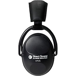 Open Box Direct Sound Direct Sound HP-25 Extreme Black ISO Headphones Level 1 Black