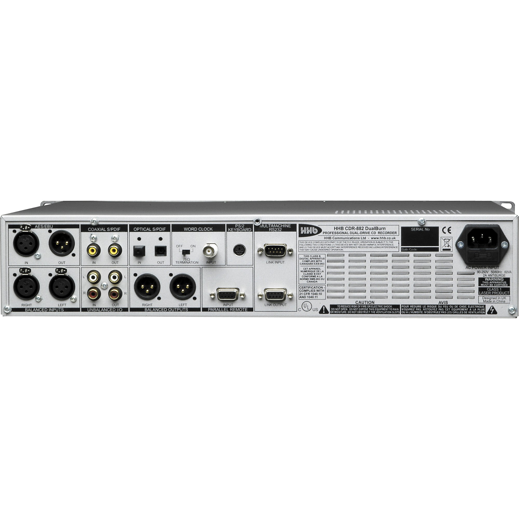 HHB CDR882 DualBurn CD Recorder | Guitar Center
