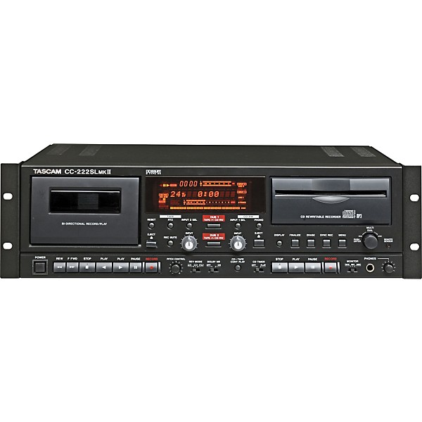 Open Box TASCAM CC-222SL MKII Slot-Loaded CDRW Cassette Deck