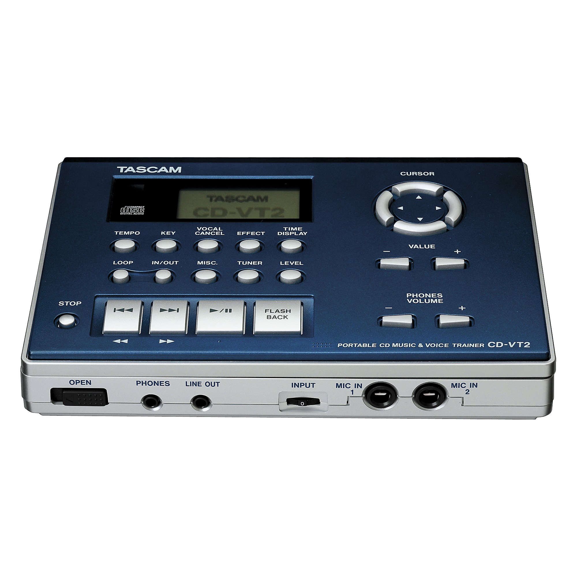 Music Practice Tool Tascam CD-VT2 Vocal/Instrument Trainer - CD