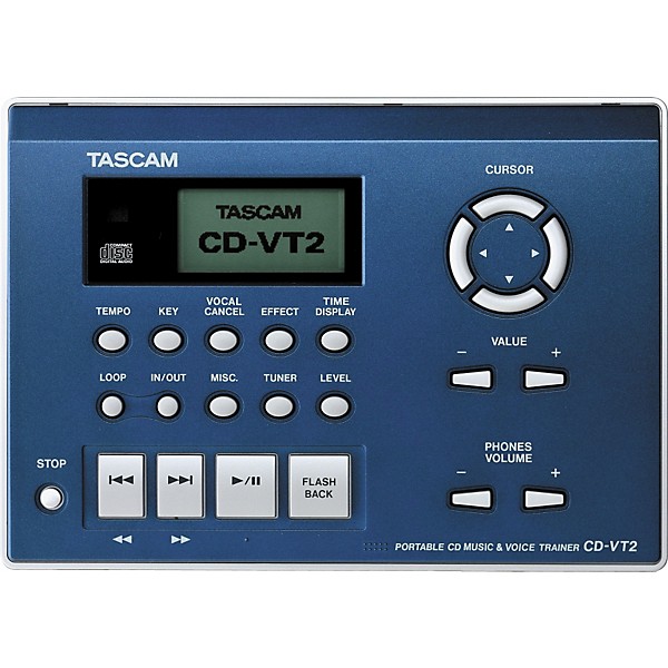 Open Box TASCAM CD-VT2 Portable CD Vocal Trainer Level 1