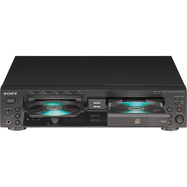 Sony dual store deck cd recorder and 5 disc player rcd-w500c no remote