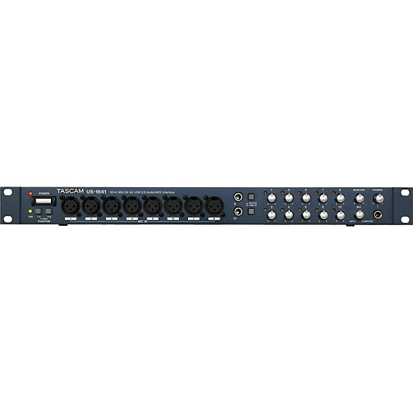 B215 TASCAM US-1641 MIDI オーディオ インターフェース US-1641 | 16x4 Audio/MIDI Interface with USB 2.0 Technology