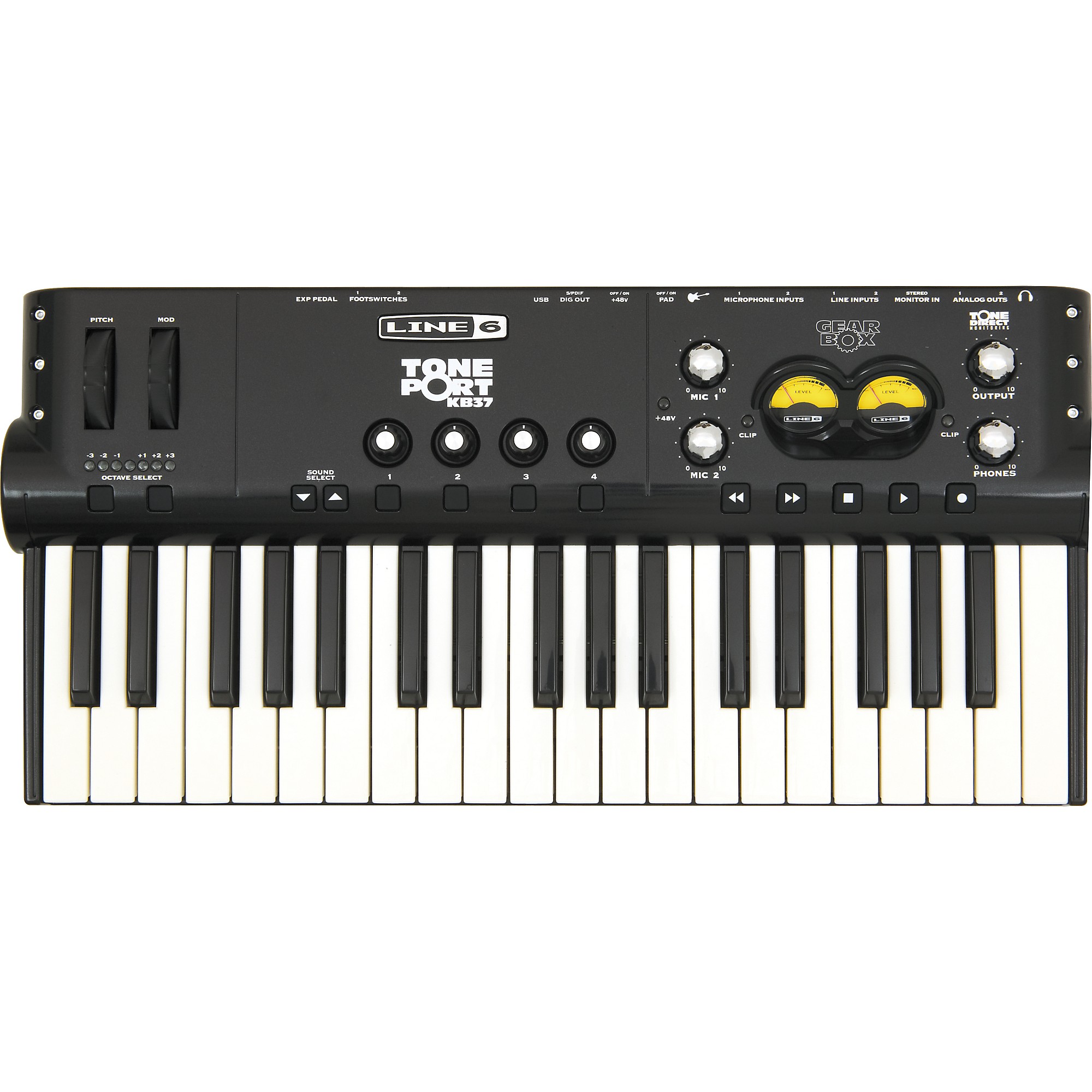 Open Box Line 6 TonePort KB37 USB Audio Interface and MIDI