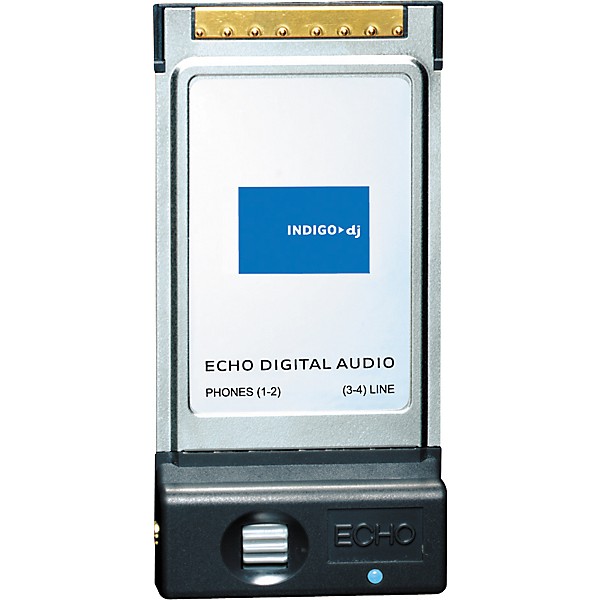 Open Box Echo Indigo DJ Dual Stereo 24/96 PCMCIA Output Card Level 1