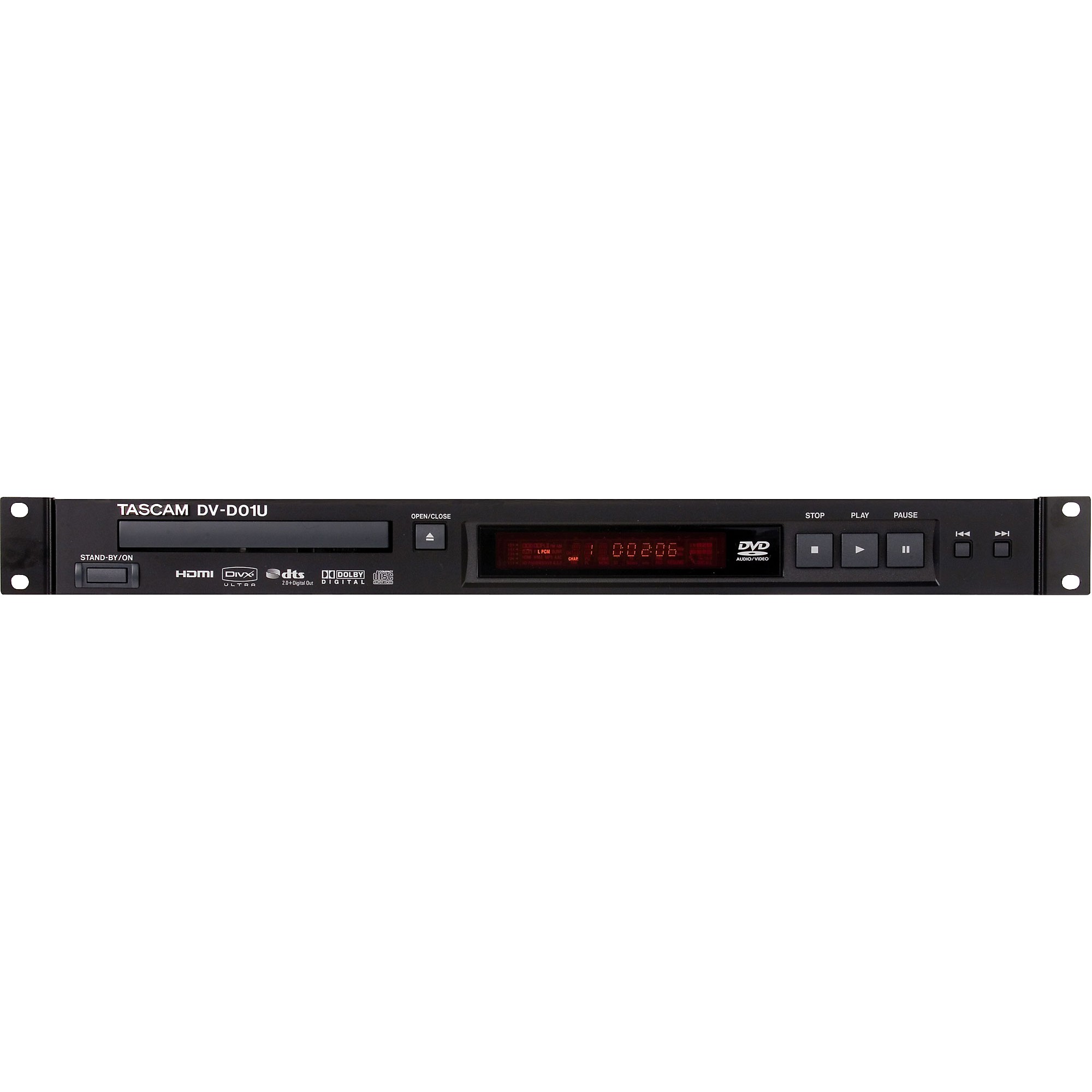 TASCAM DV-D01U Rackmountable Single Disc DVD Player | Guitar Center