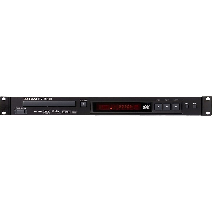 TASCAM DV-D01U Rackmountable Single Disc DVD Player | Guitar Center