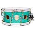 SJC Drums 25th Anniversary USA Custom Maple Snare Drum - 14 x 6.5 in. Turquoise Glitter