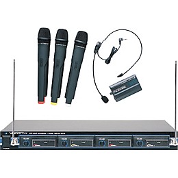 VocoPro VHF-4800 4-Channel VHF Wireless Microphone System