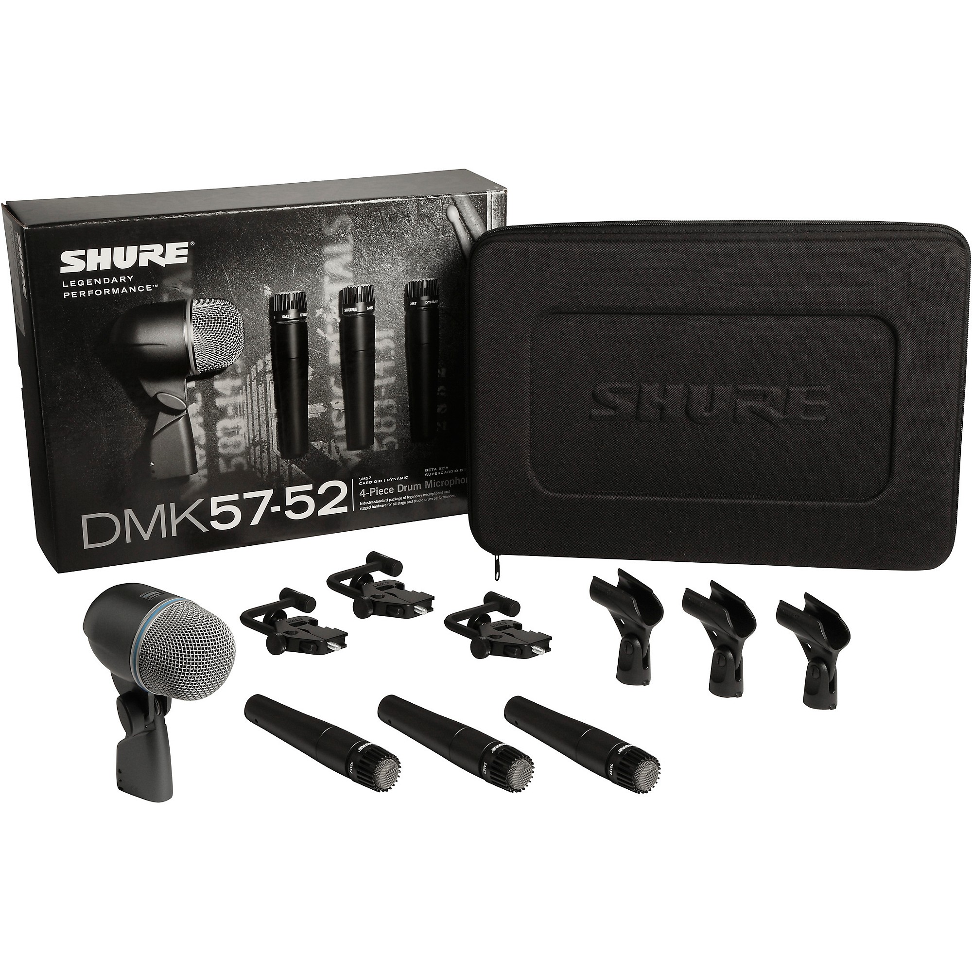【美品】SHURE DMK57-52 ドラムマイクセット／1度使用のみ Open Box Shure DMK57-52 Drum Microphone Kit | Guitar Center