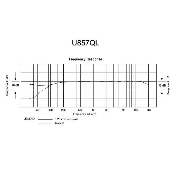 Audio-Technica U857QL Cardioid Condenser Quick-Mount Gooseneck Microphone Black 18.64 in.