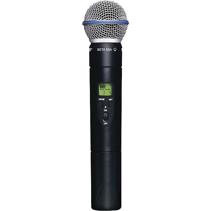 Shure SLX2/Beta58 Wireless Handheld Transmitter Microphone H5 | Guitar ...