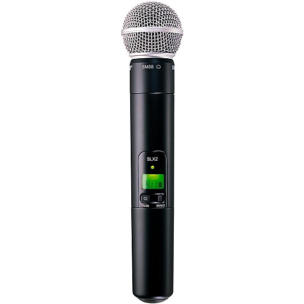 Open Box Shure SLX2/SM58 Wireless Handheld Microphone Level 1 Band H19