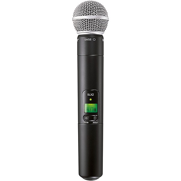 Open Box Shure SLX2/SM58 Wireless Handheld Microphone Level 1 H5