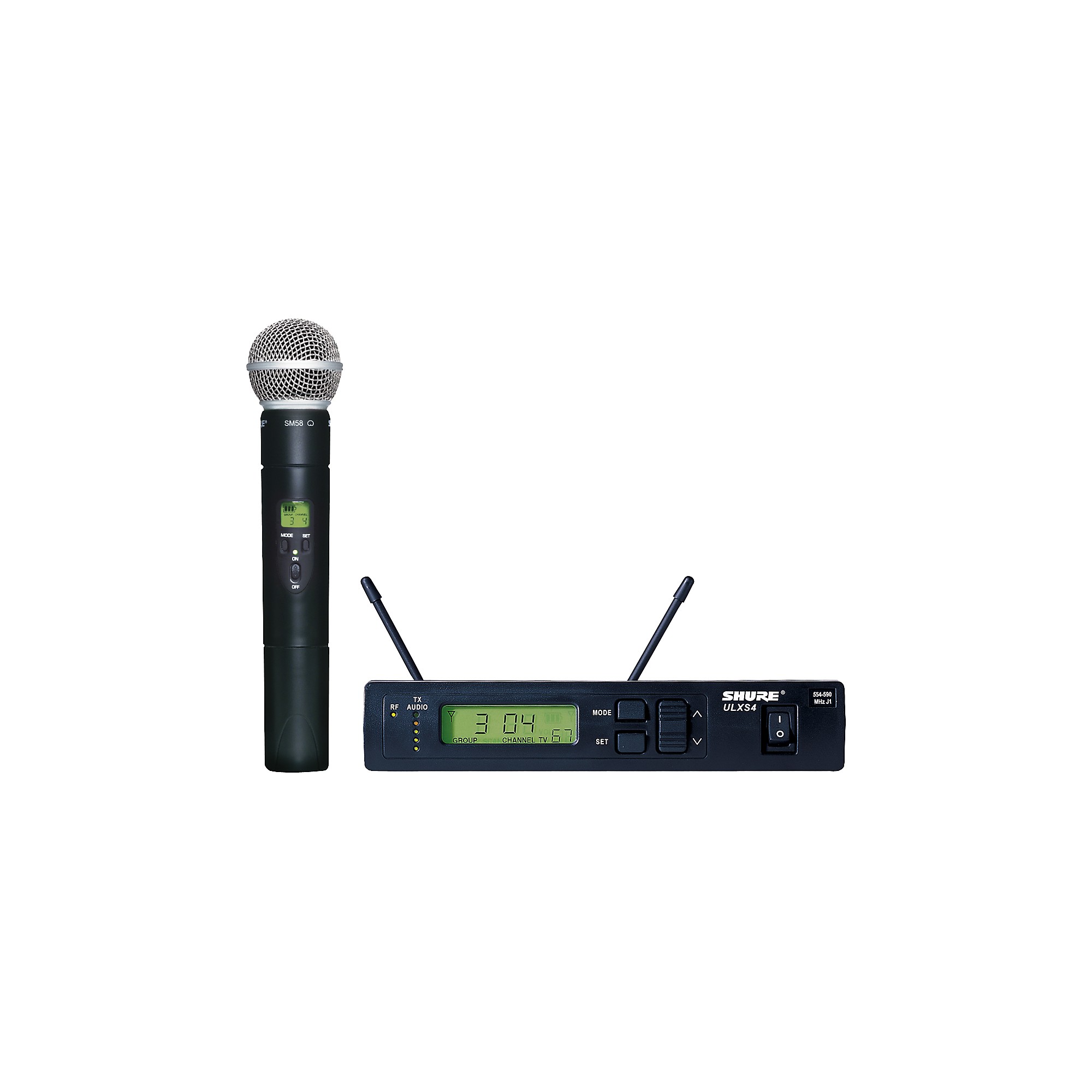 Shure ULXS24/58 Handheld Wireless Microphone System J1 | Guitar Center