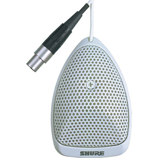 Shure MX391/O Microflex Omnidirectional Boundary Microphone White Omni