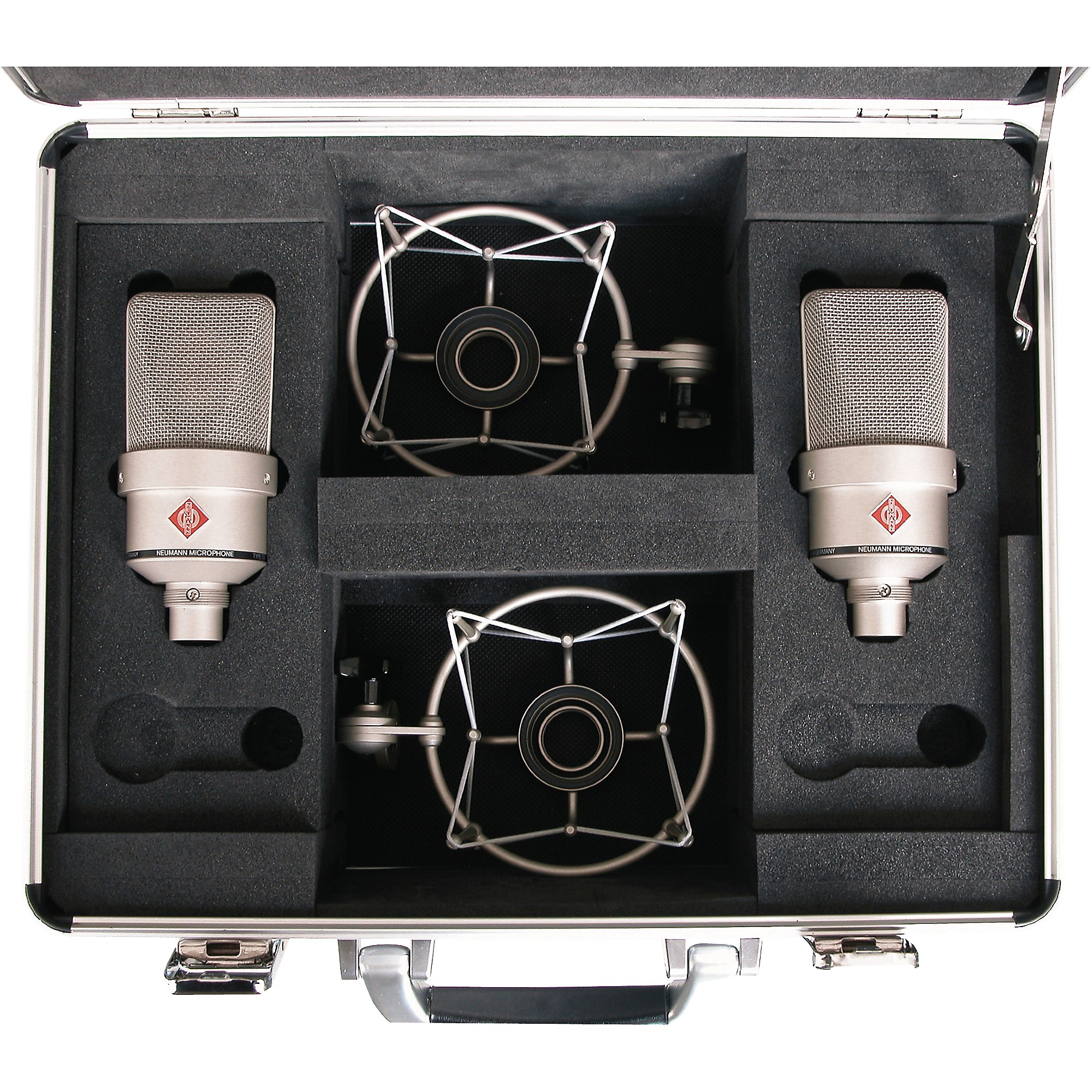 Neumann TLM 103 Anniversary Stereo Microphone Pair Satin Nickel