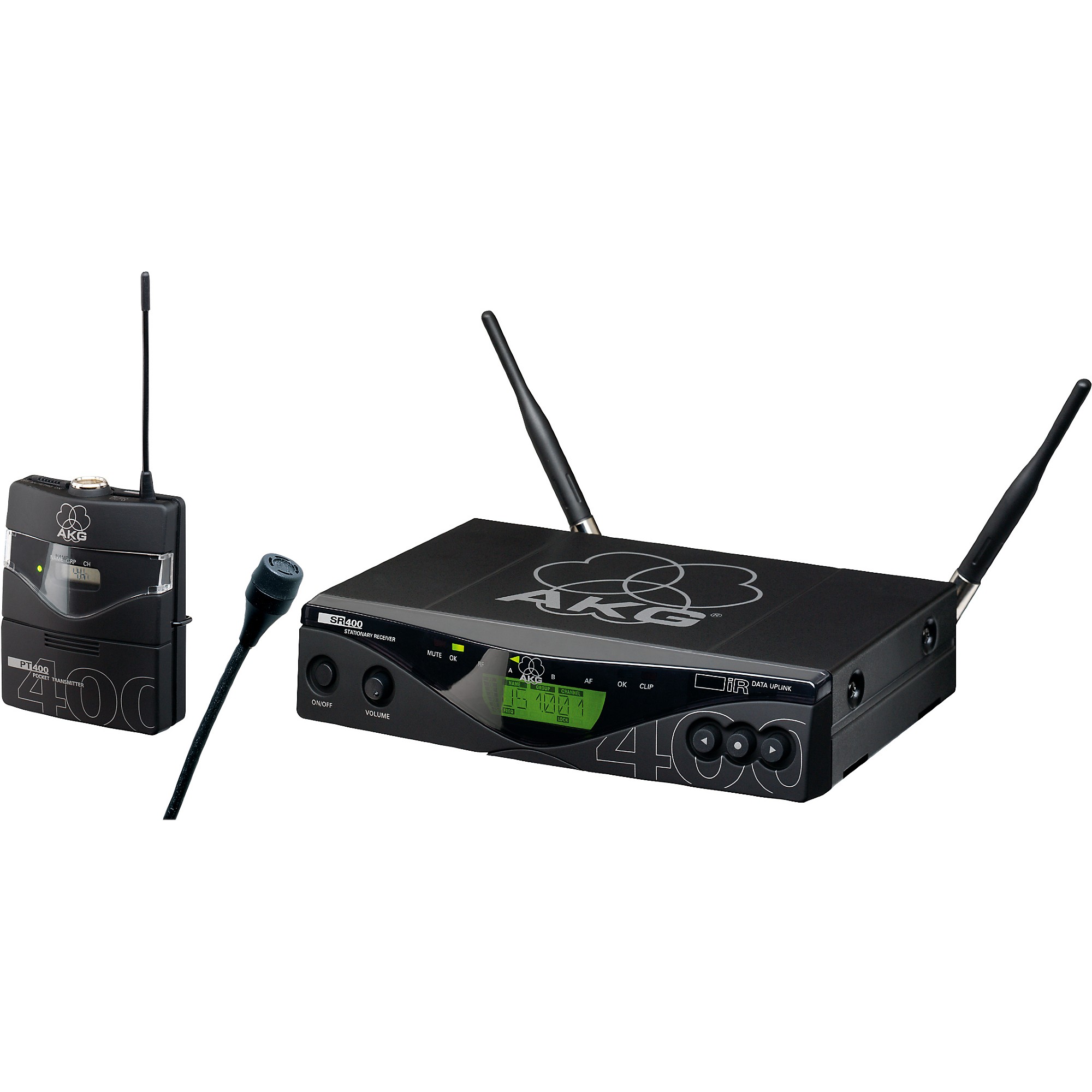 AKG WMS 400 Body Pack Wireless System with C407L Lavaliere