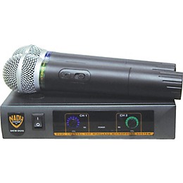Nady DKW-Duo Dual Channel VHF Handheld Microphone System Band B/D