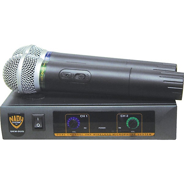 Nady DKW-Duo Dual Channel VHF Handheld Microphone System Band B/D