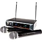 Open Box Nady DKW-DUO Dual Channel VHF Handheld Microphone System Level 1 Band P and R