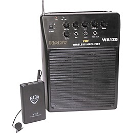 Nady WA 120 Portable PA System with Wireless Omni-Lavalier Mic Band N