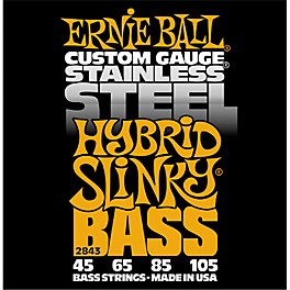 Ernie Ball 2843 Hybrid Slinky Stainless Steel Bass Strings