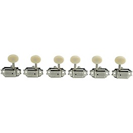 Kluson 3 On A Plate Deluxe Series Oval Plastic Double Line Logo Tuning Machines