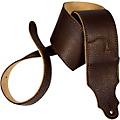 Franklin Strap 3" Original Natural Glove Leather Guitar Strap Chocolate with Gold Stitching