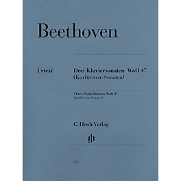 G. Henle Verlag 3 Piano Sonatas WoO 47 (Kurfürsten-Sonatas) Henle Music Folios Series Softcover