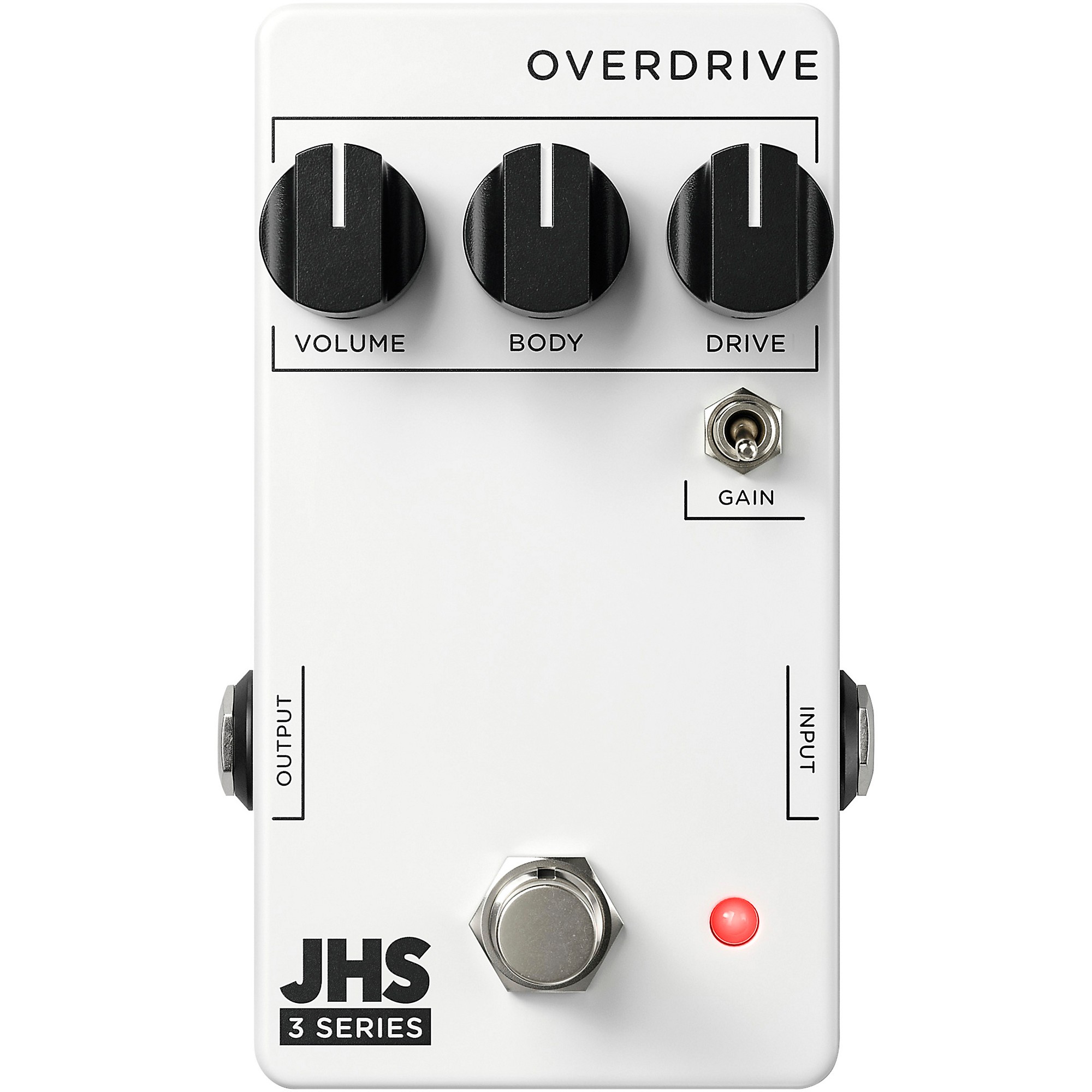JHS Pedals 3 Series Overdrive Effects Pedal White Guitar Center