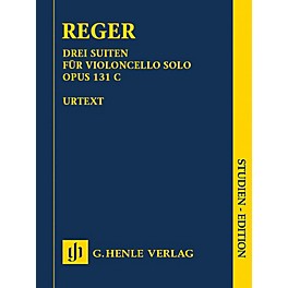 G. Henle Verlag 3 Suites for Violoncello Solo Op. 131c Henle Study Scores by Max Reger Edited by Wolf-Dieter Seiffert