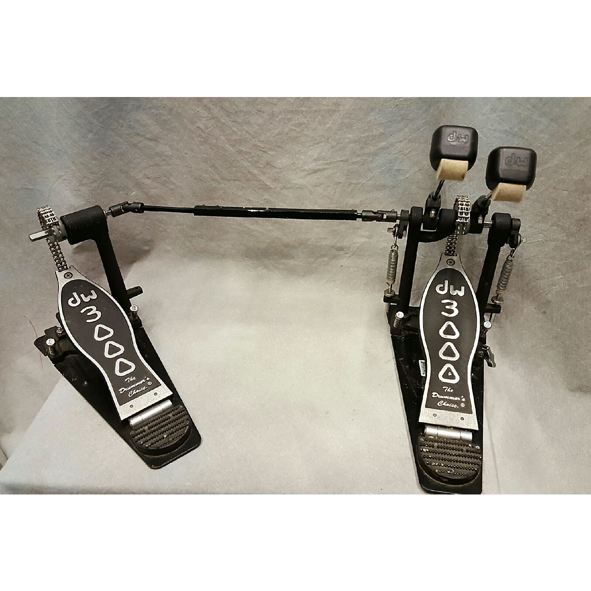Used DW 3000 Series Double Double Bass Drum Pedal Guitar Center