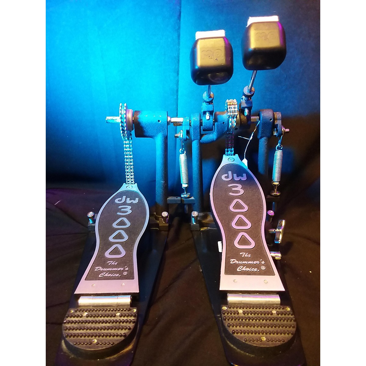 Used DW 3000 Series Double Double Bass Drum Pedal Guitar Center